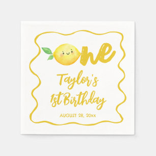 Lemon Birthday Napkins