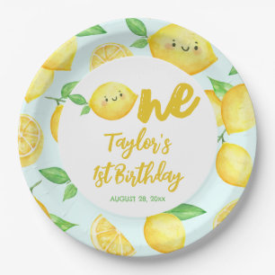 Lemon Birthday Paper Plates
