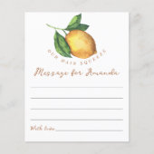 Lemon birthday time capsule message (Front)