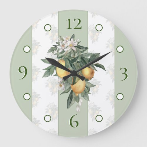 Lemon Bliss Round Wall Clock