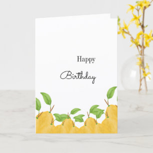 Lemon Bloom Collection Birthday Card