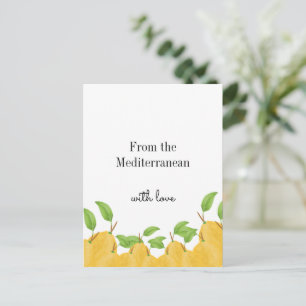 Lemon Bloom Collection Postcard