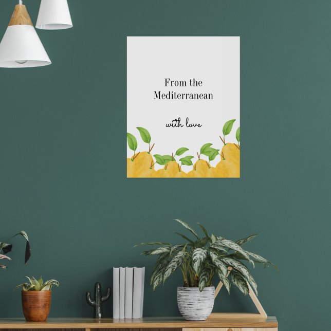 Lemon Bloom Collection  Poster (Living Room 1)