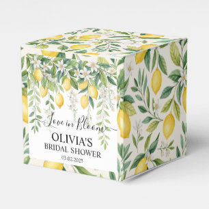 Lemon Blossom Bridal Shower Favor Boxes