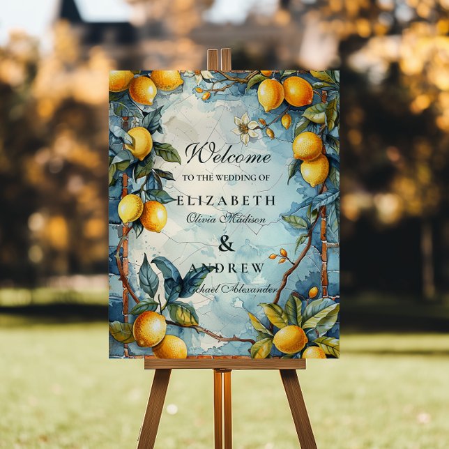 Lemon Blossom Garden Wedding Foam Board (Creator Uploaded)