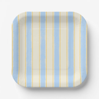 Lemon, Blueberries and Cream Party Supplies Paper Plates