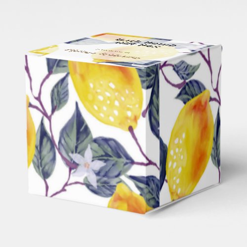 Lemon Botanical Bath Bomb Packaging Gift Box