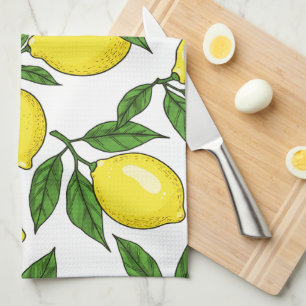 Lemon Botanical Seamless – Hand Drawn Kitchen Towel