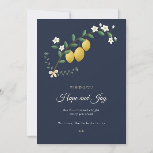 Lemon Bough Family Christmas Card