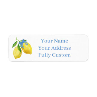 Lemon bow summer Italian style Label