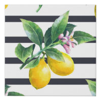 Lemon Branch: Citrus Watercolor Bliss