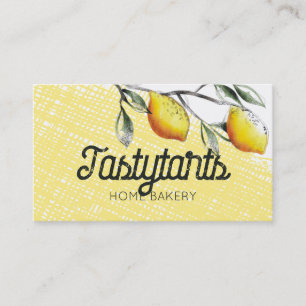 lemon branch cooking baking catering business c... card