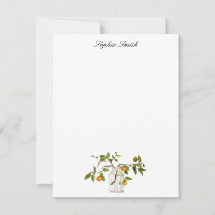 Lemon branch in Jar Thank You Card