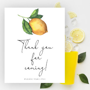 Lemon branch Thank you for coming Poster