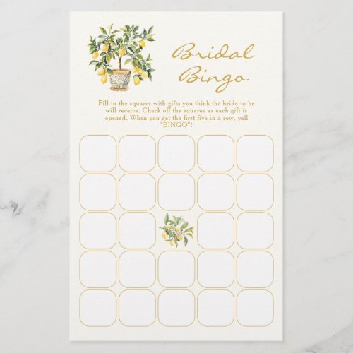 Lemon Bridal Game