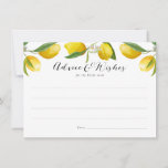 Lemon Bridal Shower advice and wishes cards<br><div class="desc">Lemon Bridal Shower advice and wishes cards</div>