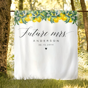 Lemon Bridal Shower Backdrop