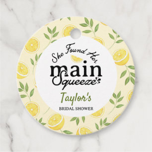 Lemon Bridal Shower Favor Tags