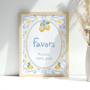 Lemon Bridal Shower Favors Poster
