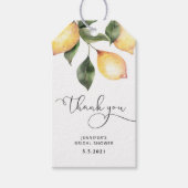 Lemon bridal shower gift tags (Front)