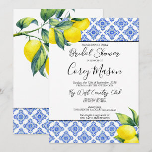 Lemon Bridal Shower Invitation