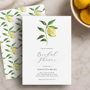 Lemon Bridal Shower Invitations Printing
