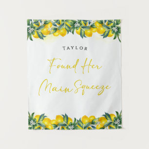 Lemon Bridal Shower Main Squeeze Backdrop