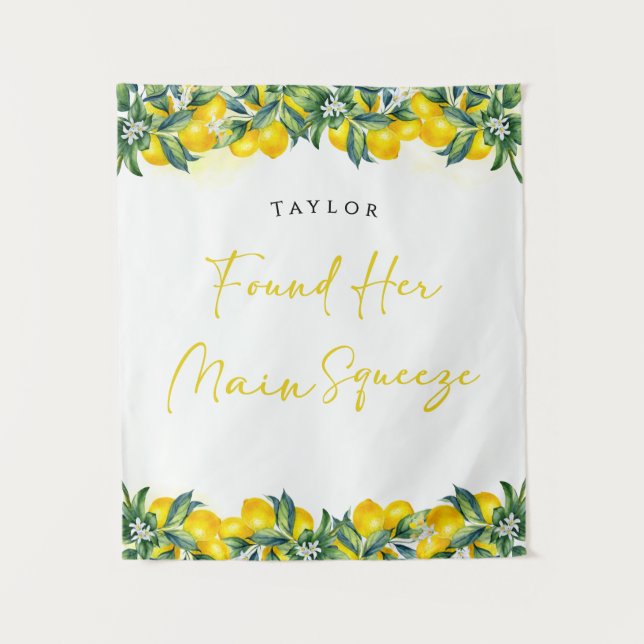 Lemon Bridal Shower Main Squeeze Backdrop  (Front)