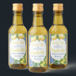 Lemon Bridal Shower Mini Wine Bottle Label<br><div class="desc">Perfect for Bridal Showers,  Baby Showers,  Weddings and more! These easy editable labels are perfect for any occasion!</div>
