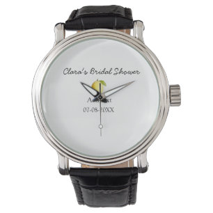 Lemon bridal shower modern simple minimal rustic b watch