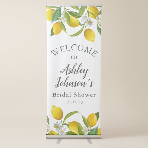 Lemon Bridal Shower Party Welcome Sign