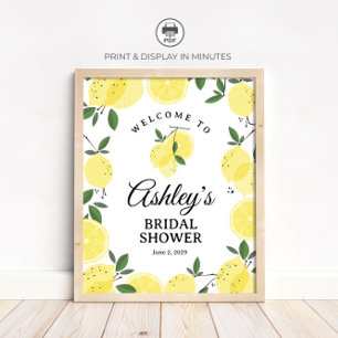 Lemon Bridal Shower Welcome Sign