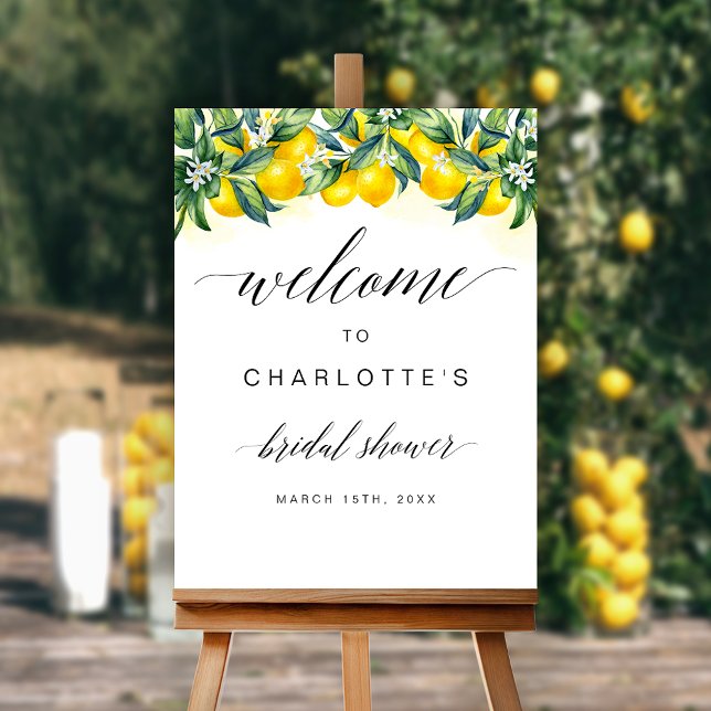 Lemon Bridal Shower Welcome Sign (Creator Uploaded)