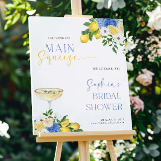 Lemon Bridal Shower Welcome Sign Template She Foun