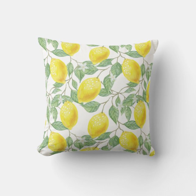 Lemon Bright | Throw Pillow (Front)