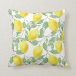 Lemon Bright | Throw Pillow<br><div class="desc">This fun lemon pattern adds a bright and sunny feel to any room.</div>