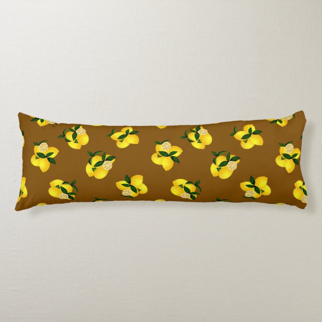 Lemon Brown Body Pillow (Front)