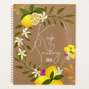 Lemon Brown Spiral Photo Notebook