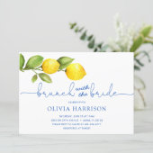 Lemon Brunch with the Bride Shower Invitation (Standing Front)