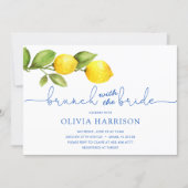 Lemon Brunch with the Bride Shower Invitation (Front)