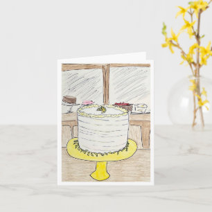 Lemon Cake Birthday Card