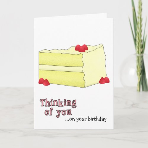 Lemon Cake Birthday Card