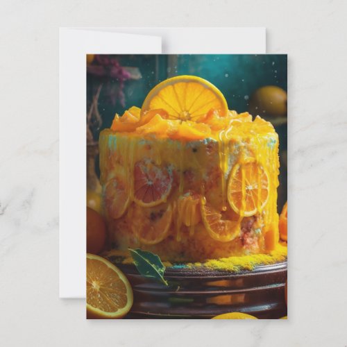 Lemon Cake Postcard