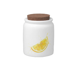 Lemon Candy Jar