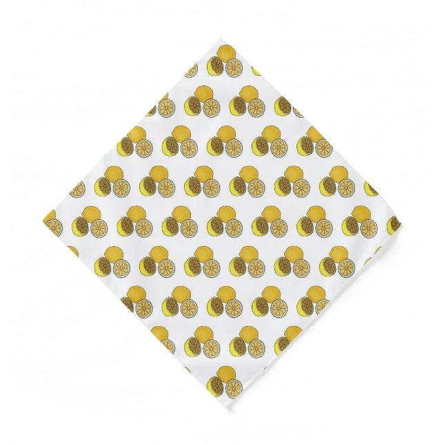 Lemon cartoon illustration bandana (Front)