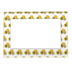 Lemon cartoon illustration magnetic frame