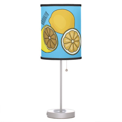Lemon cartoon illustration table lamp
