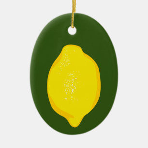 Lemon Ceramic Ornament