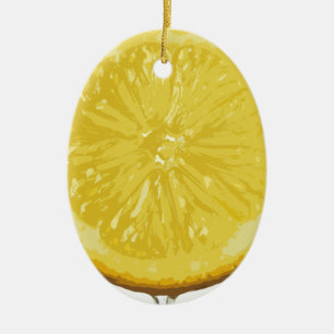 Lemon Ceramic Ornament