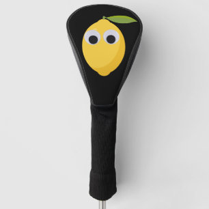 Lemon Character, sweet fruit with googly eyes Golf Head Cover